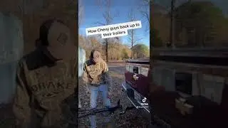How Dodge guys back up to their trailers!!!