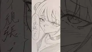 【轟はじめ】お久しぶりです。 #イラスト #アナログ #ホロライブ #轟はじめ #shorts #hololive