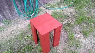 Scrap Wood Table For The Yard