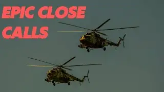 Epic Close Calls: Back-to-Back R66 Helicopter Landings & Take-Offs