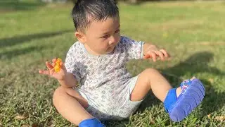 Sean Jordan Excited ! Main playground sampai puas & Gelagat lucu sekali 😆🫢