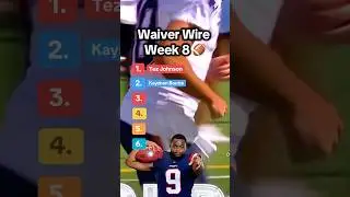 Waiver Wire Week 8 Fantasy Football ✅🏈 #waiverwire #fantasyfootball #nflfantasyfootball
