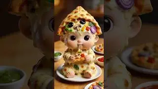 BABY VS PIZZA: The Ultimate Love Story! 🍕😍 (Cheesy Mess) #Shorts #Pizza #Baby