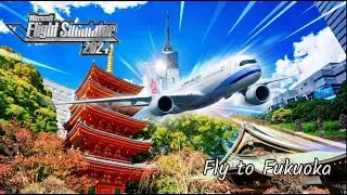 空を越えて、福岡へ。｜MSFS 2024 飛行ライブ 🇯🇵✈️ #aviation #airplane #msfs2024 #livestream