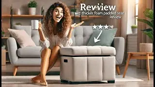 🛋️ FaiPue Storage Ottoman Footrest Stool with Thicker Foam Padded Seat Review 🛋️