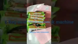 5 bag noodle multi pack machine family pack secondary horizontal flow wrap machine noodles packaging