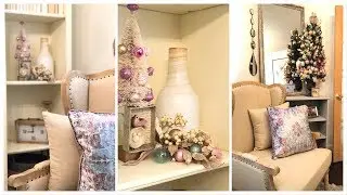 Christmas Home Decor Tour  2018 part 1/library reveal and tour