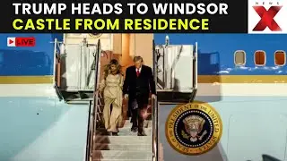 Trump&rsquo;s UK Visit LIVE : Trump leaves official UK ambassador residence en route to Windsor Castle