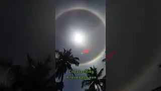 Circular Rainbow Ring Around the sun Today 01/09/2023 must watch the end