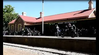 The BSA Motorcycle Club made a wonderful sight at Mt Barker Station-there for a Charter! 7/11/23
