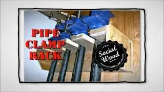Woodworking Pipe Clamp Rack storage and organization