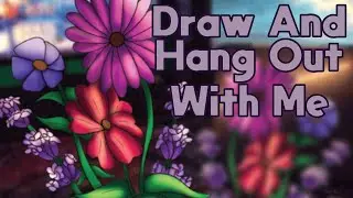 Drawing Solar Punk Art For My Shop| Art Vlog |