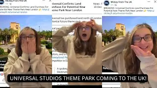 BREAKING NEWS UNIVERSAL BRINGING THEIR THEME PARKS TO LONDON! UNIVERSAL STUDIOS