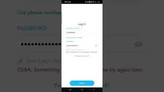 C08A snapchat error - Something went wrong please try again later solution #snapchat log in problem
