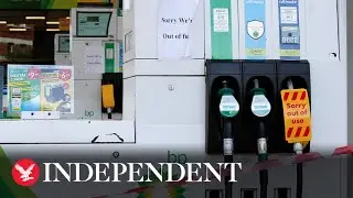 Fight breaks out at petrol station as fuel shortage grips UK