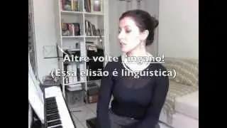 Aula de Canto Lirico - Como Cantar Vaccaj - Lição 3 - Lascia il lido e il mare infido