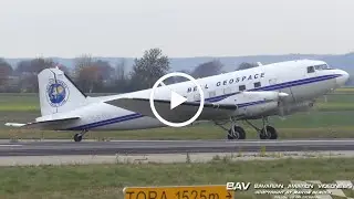 Basler BT-67 - Bell Geospace Aviation C-FTGI - takeoff at Memmingen Airport