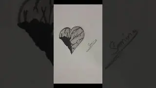Broken heart 💔# art # drawing # easy step by step
