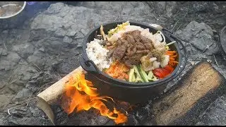 【Fishing Chef】Catch and Cook Crab, Kelp Greenling, Scallop and More, Surf and Turf Bibimbap!
