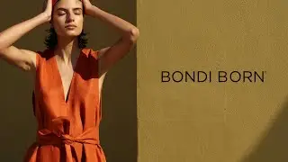 Introducing the V Neck Mini Dress in Tangerine Italian Linen