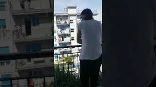Lite sul balcone Bari