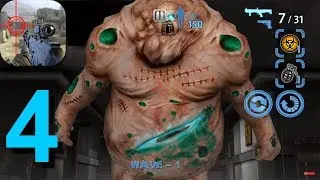 Zombie Hunter King Boss Fight Walkthrough Part 4 / Android Gameplay HD