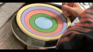 Acapulco Dinnerware from HF Coors getting hand-painted.