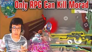 Haha only RPG can Kill Morad, solo vs fireteams,Random kill  Highlight||Rules Of Survival,ROS ep:96