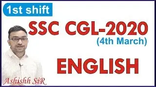 SSC CGL -2020 | English Paper Analysis | 4th March 1st shift