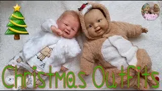 Merry Christmas🎄 Changing Reborn Baby Lilia and Berenguer Baby Marcus Into Christmas Outfits😍