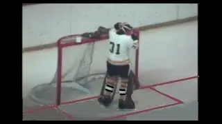 2/8/1976 Detroit Red Wings at Boston Bruins highlights (crowd noise only) Return of Gerry Cheevers!