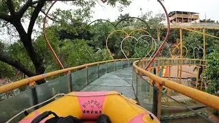 Glass Bottom Water Slide @ Fantasy D World, Guangzhou, China - onride POV