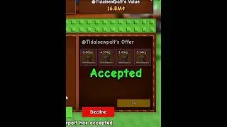 TRADING MY HORSEMAN FOR BRONTOSAURUS 😎 #gag #growagarden #roblox