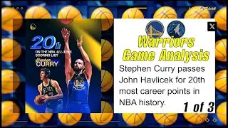 NBA The Warriors Showing Signs of Life! 20 Steals and a Blowout Win vs Timberwolves! Part 1 of 3