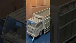 Kreasi miniatur truk canter full kardus #truk #trukoleng #trukpasir #trukcanter #diy #toys #mainan