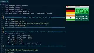 Dual Clock Using Python Tkinter