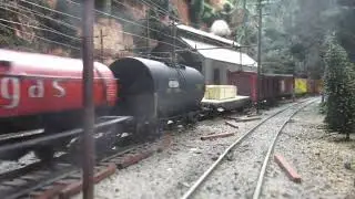 Great Northern Railway: UP 4 12 2 28 car freight at Skykomish