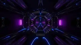 4k abstract sci-fi tunnel vj motion background