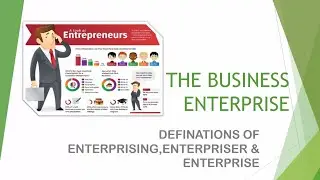 Definition of Enterprising, Enterpriser and Enterprise