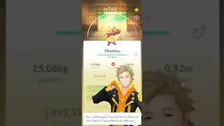 Evolving Mienfoo into Mienshao in pokemon go!