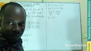 WASSCE 2025 (Nigeria) Further Mathematics | Differentiation (Gradient of a Curve) | Question 22