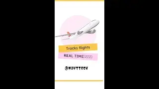 Tracks flights in real time