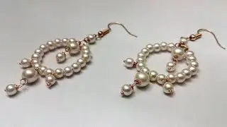 How To Make Pearl Earrings At Home | Earring Making Tutorial