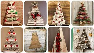 🎄Высококачественные поделки для рождественской ёлки ​​в деревенском стиле ✨ | Украшения из дерева...