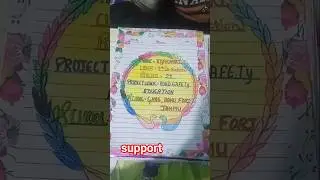 Project work : Road safety education class 9th