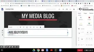 Starting a Blog in Google Sites