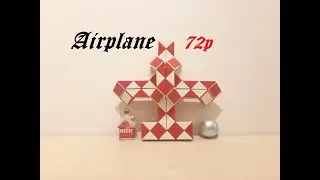 SLOW TUTORIAL - Rubik cube or Rubik's Snake 72 - Airplane