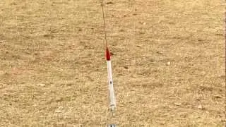 Scratch-built low power rocket launch