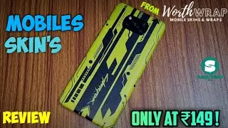 Worthwrap mobile skins review | how to apply worthwrap skins | Best mobile skins in India under ₹199