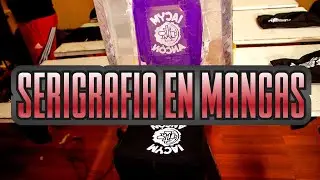 MI ALUMNITO YA ESTAMPA en MANGA CORTA | COMO ESTAMPAR MANGA CORTA con SERIGRAFIA